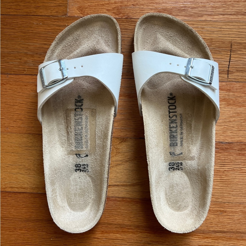 BIRKENSTOCK Madrid Birko-Flor Slide Sandal, SZ 7-7.5-8 US/38 EU, Narrow